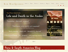 Tablet Screenshot of kimmacquarrie.com